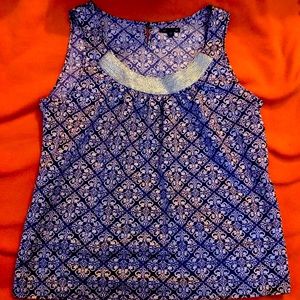 Purple and white tank